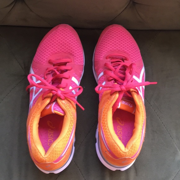 pink and orange trainers